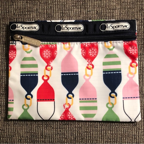 EUC LeSportsac Classic Hobo Bag in Nautical Buoy Pattern - Picture 6 of 7